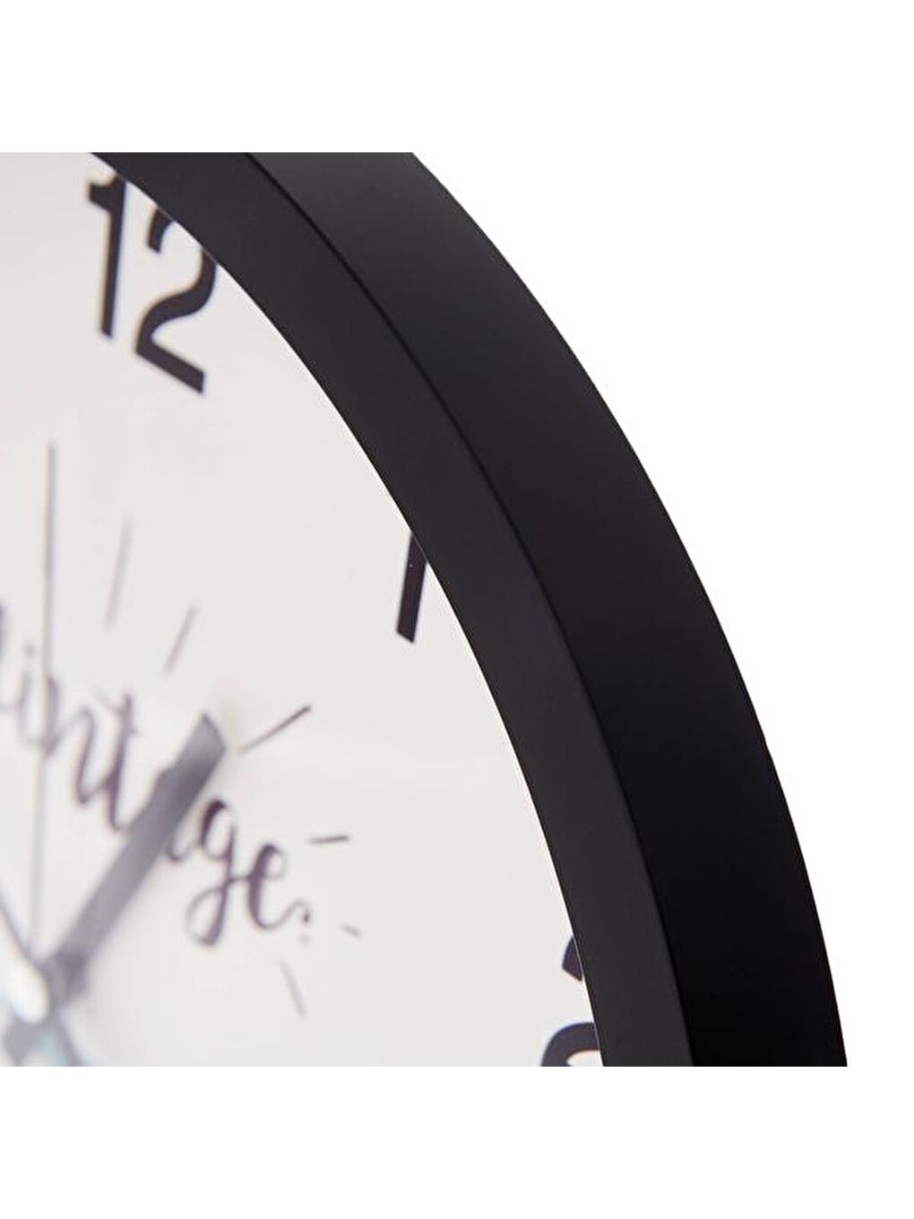 Vintage Araba Desenli Çocuk Odası Duvar Saati - Siyah - 30 cm-1