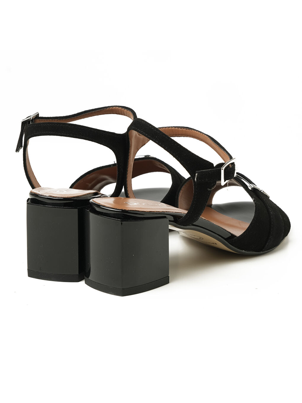 Siyah Kadın Sandalet 475206DP 5206 DP CAM DANY PELLE Nero-3