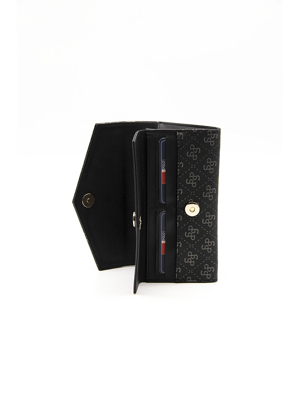 Siyah Kadın Cüzdan & Kartlık 1154-45169 BAYAN CÜZDAN M178 SİYAH PLATİN-MAT SİYAH-5