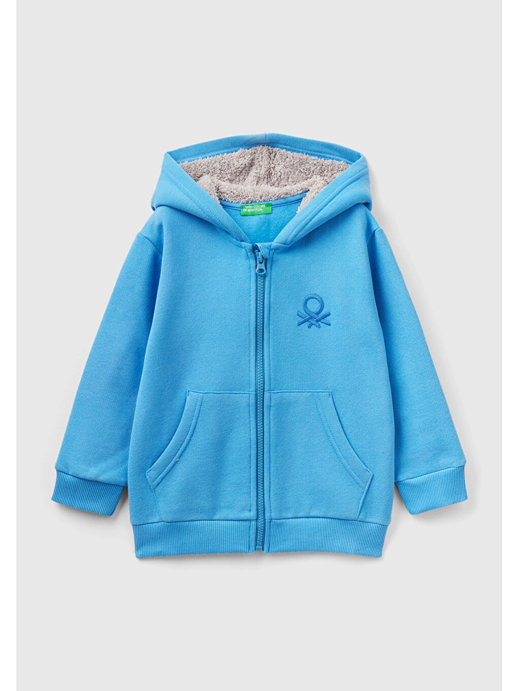 Erkek Çocuk Mavi Logolu Sweatshirt