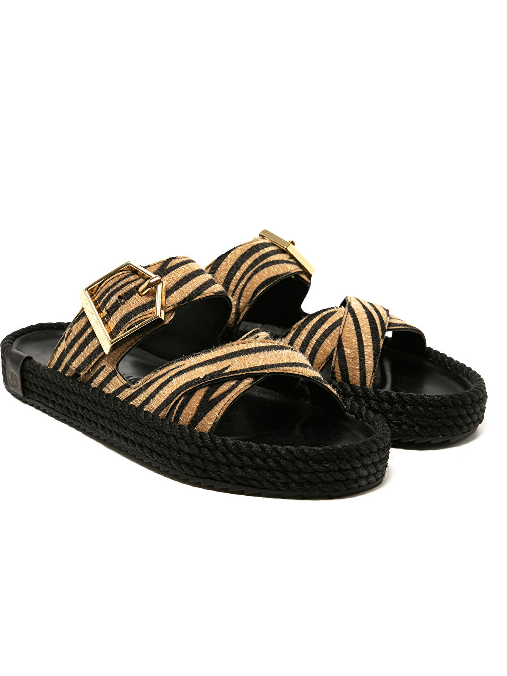 Siyah SEV20-ZEB Sevilla Kadın Terlik Zebra-2