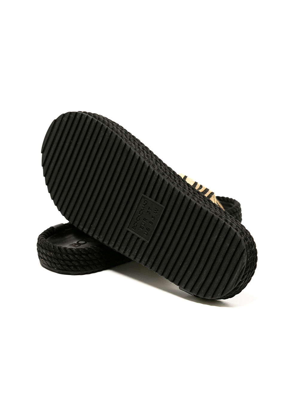 Siyah SEV20-ZEB Sevilla Kadın Terlik Zebra-5