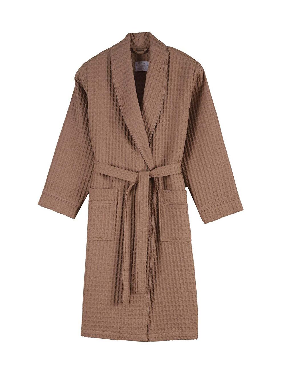 Kahverengi Aura Waffle Kadın Bornoz Kahve