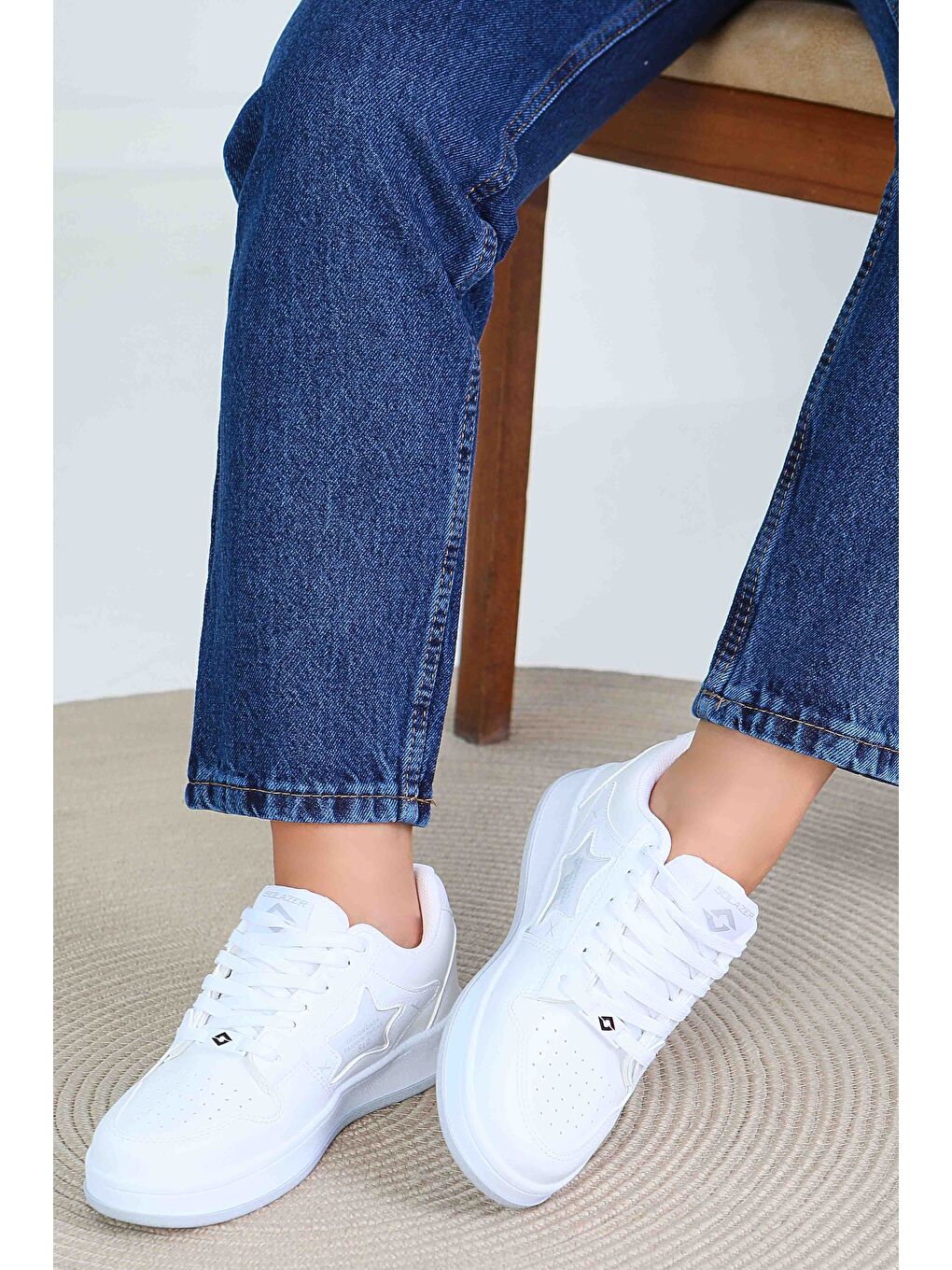 Kadın Beyaz Spor Ayakkabı - 27560-1