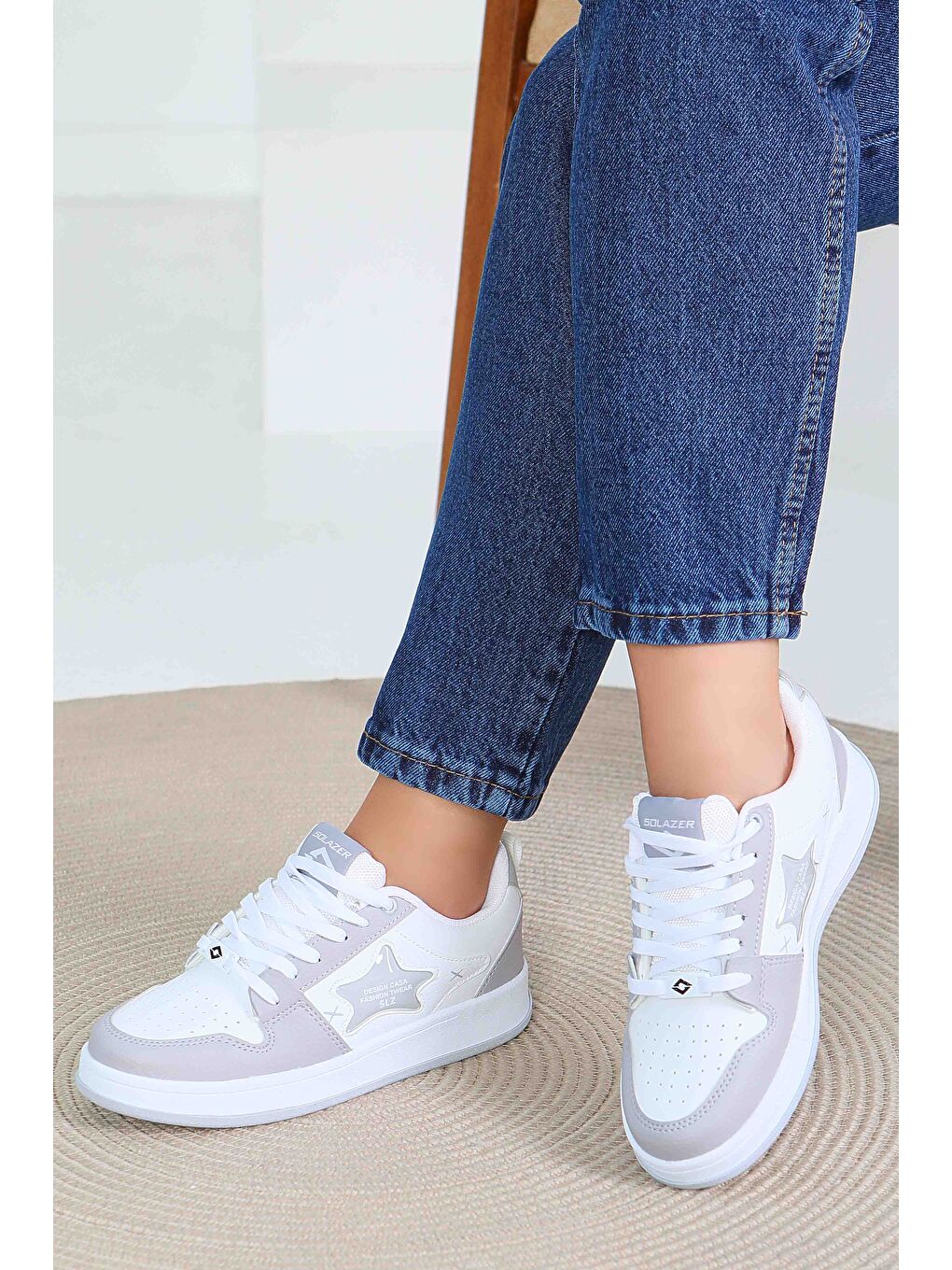 Kadın Beyaz Spor Ayakkabı - 27560-3