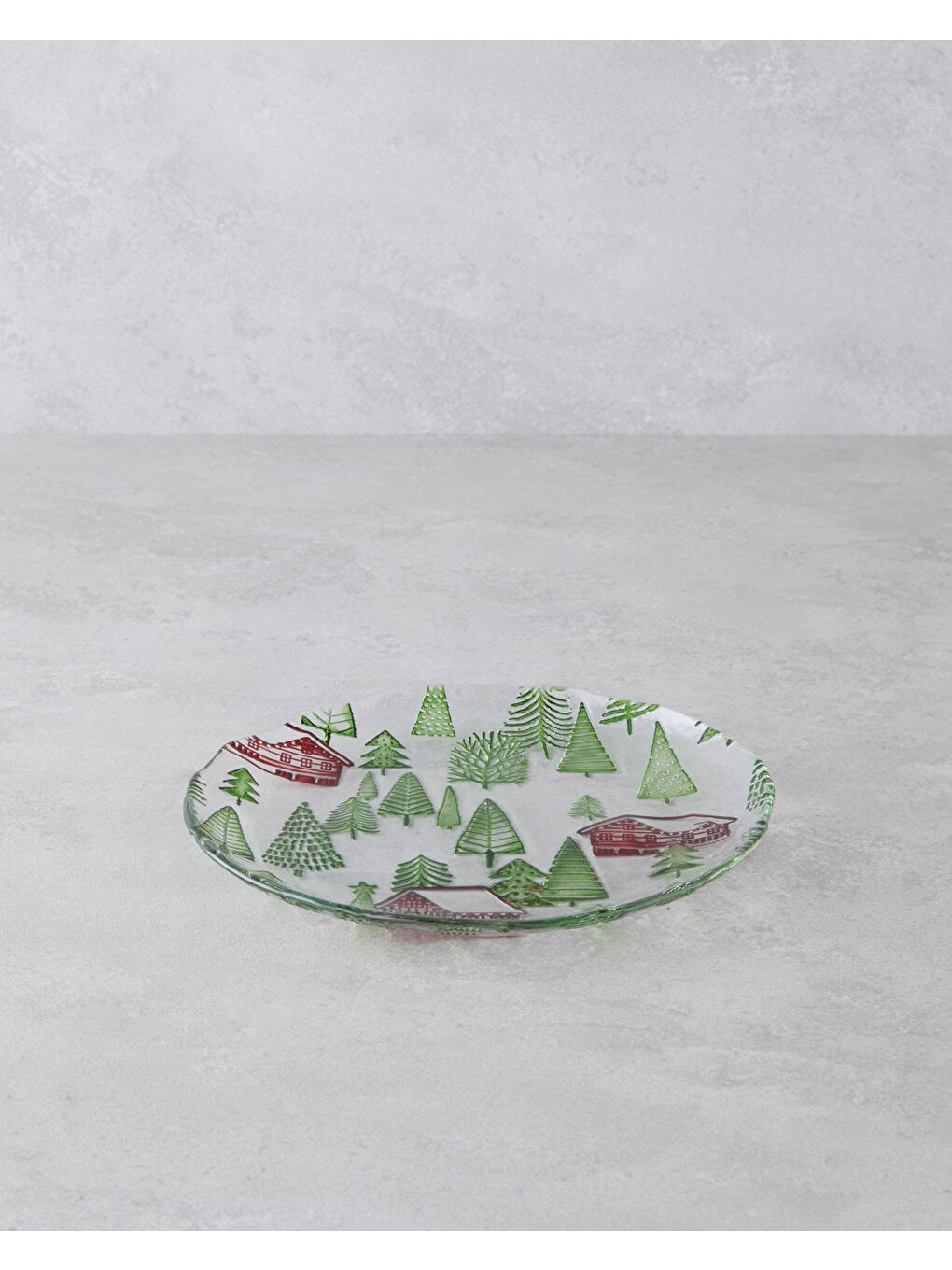 Village Cam Pasta Tabağı 20 cm Yeşil