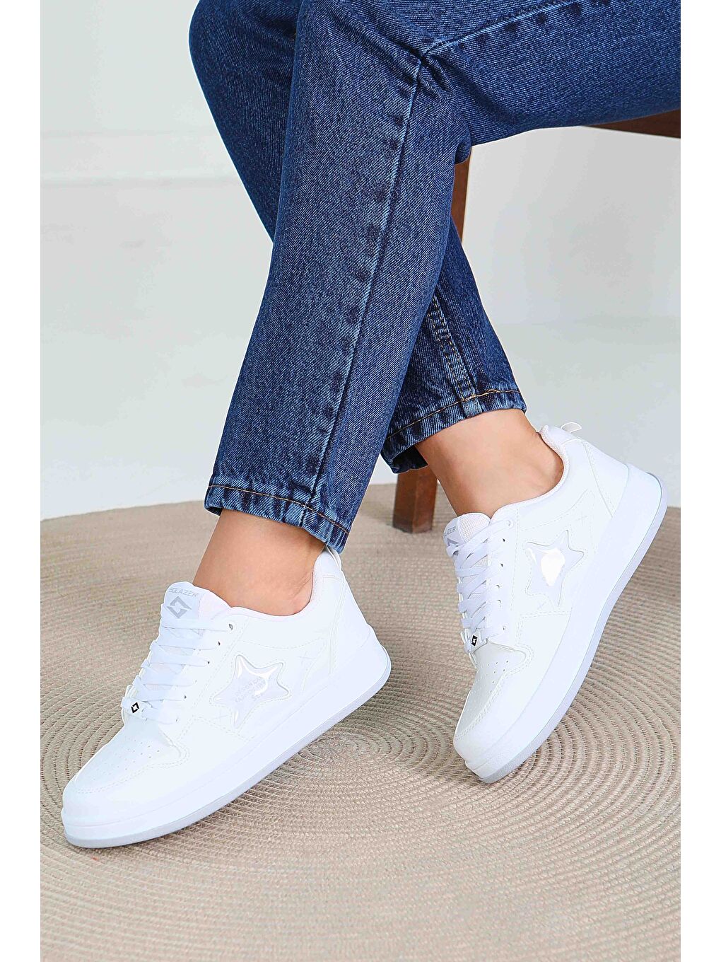 Kadın Beyaz Spor Ayakkabı - 27560-4