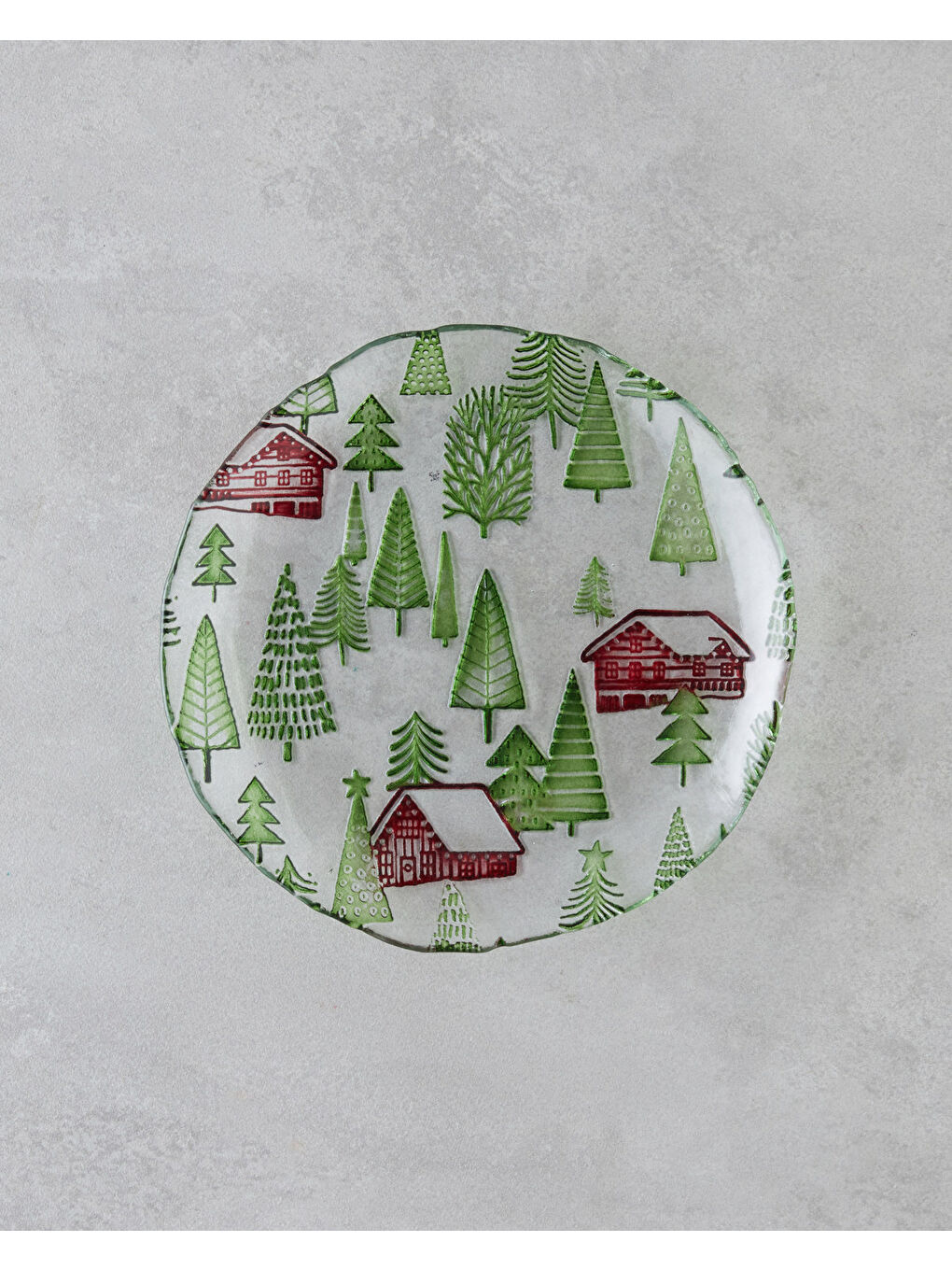 Village Cam Pasta Tabağı 20 cm Yeşil-1