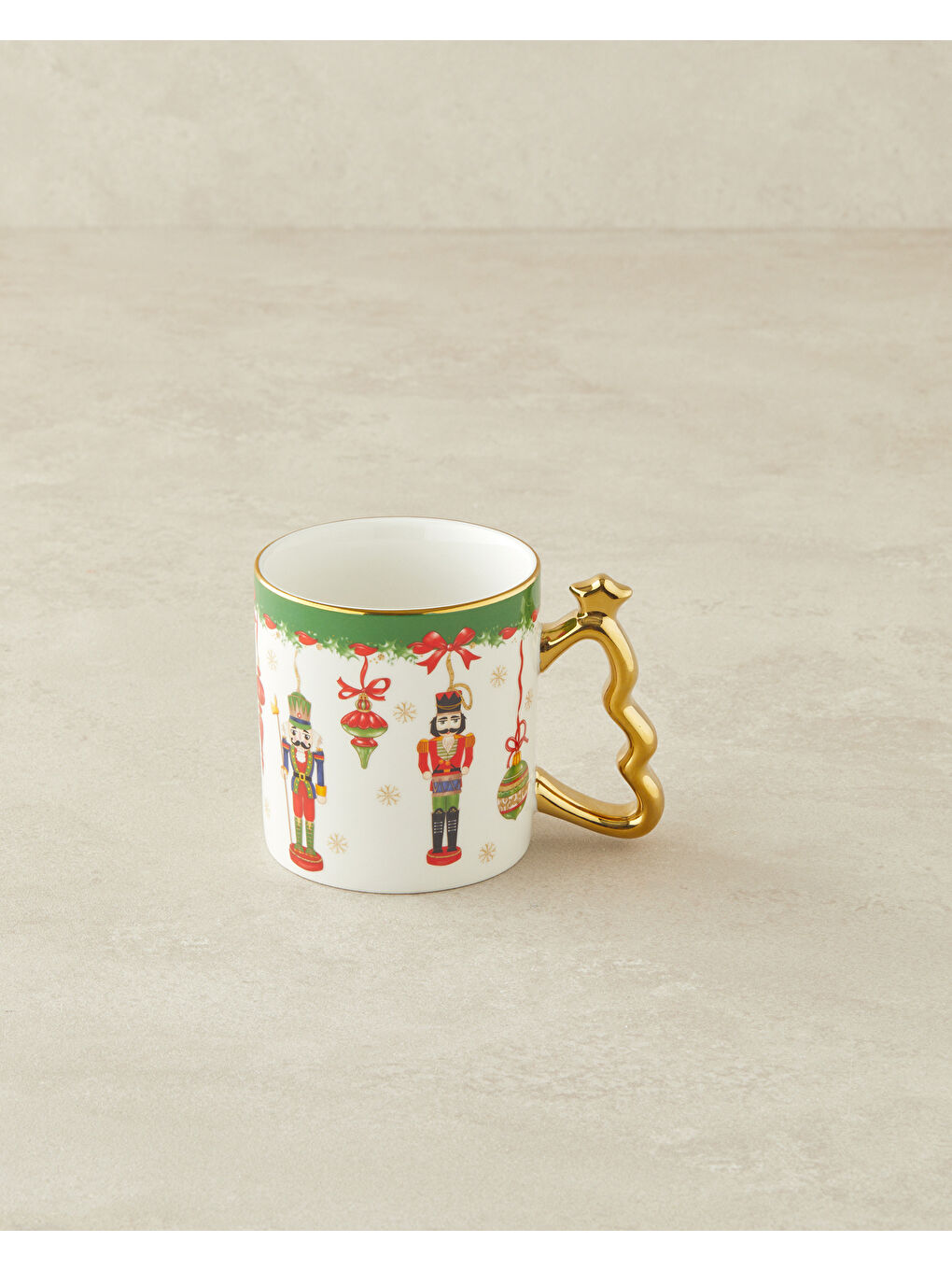 Tin Soldiers New Bone China Kupa 360 ml Kırmızı - Yeşil-2