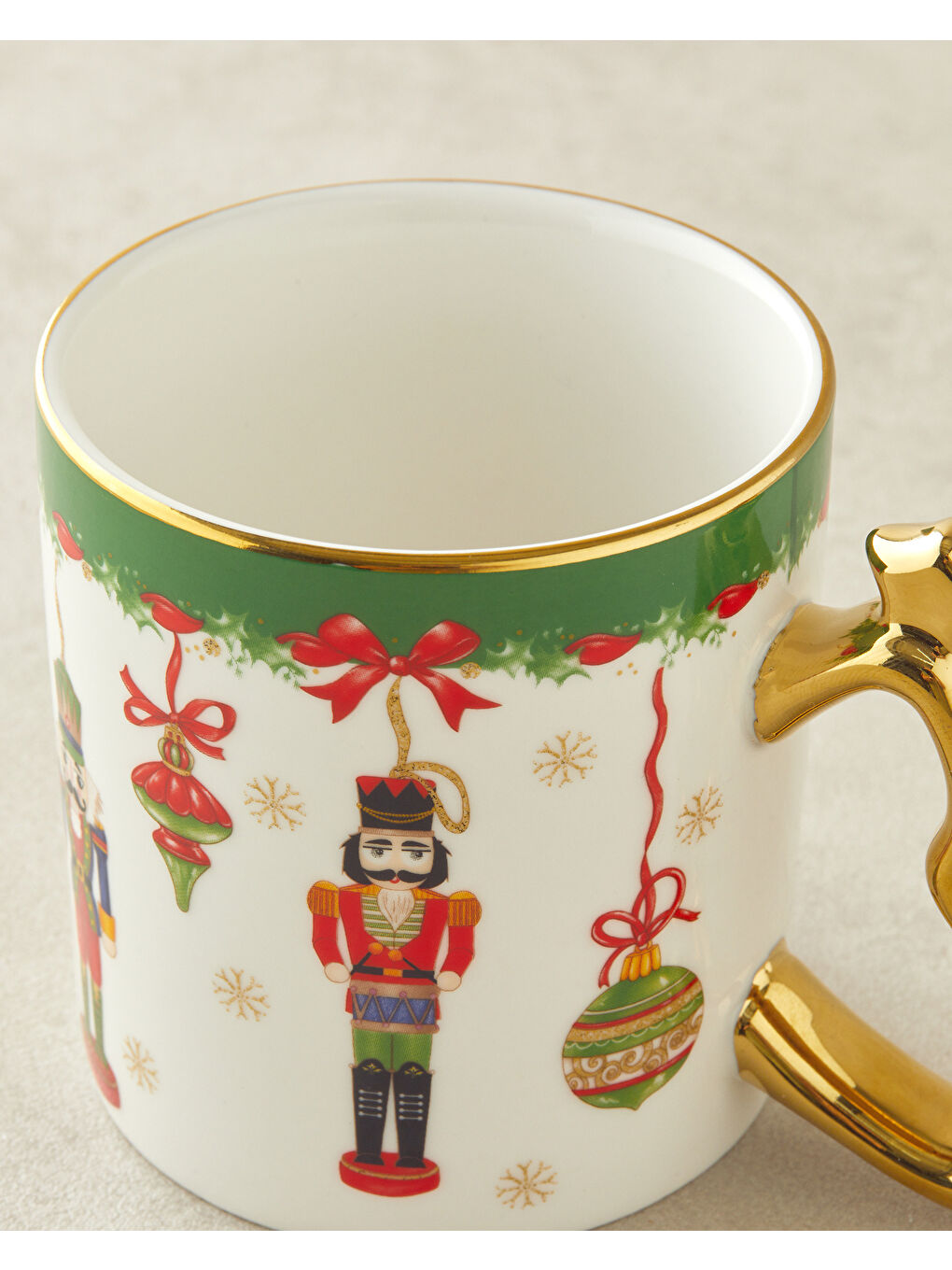 Tin Soldiers New Bone China Kupa 360 ml Kırmızı - Yeşil-3