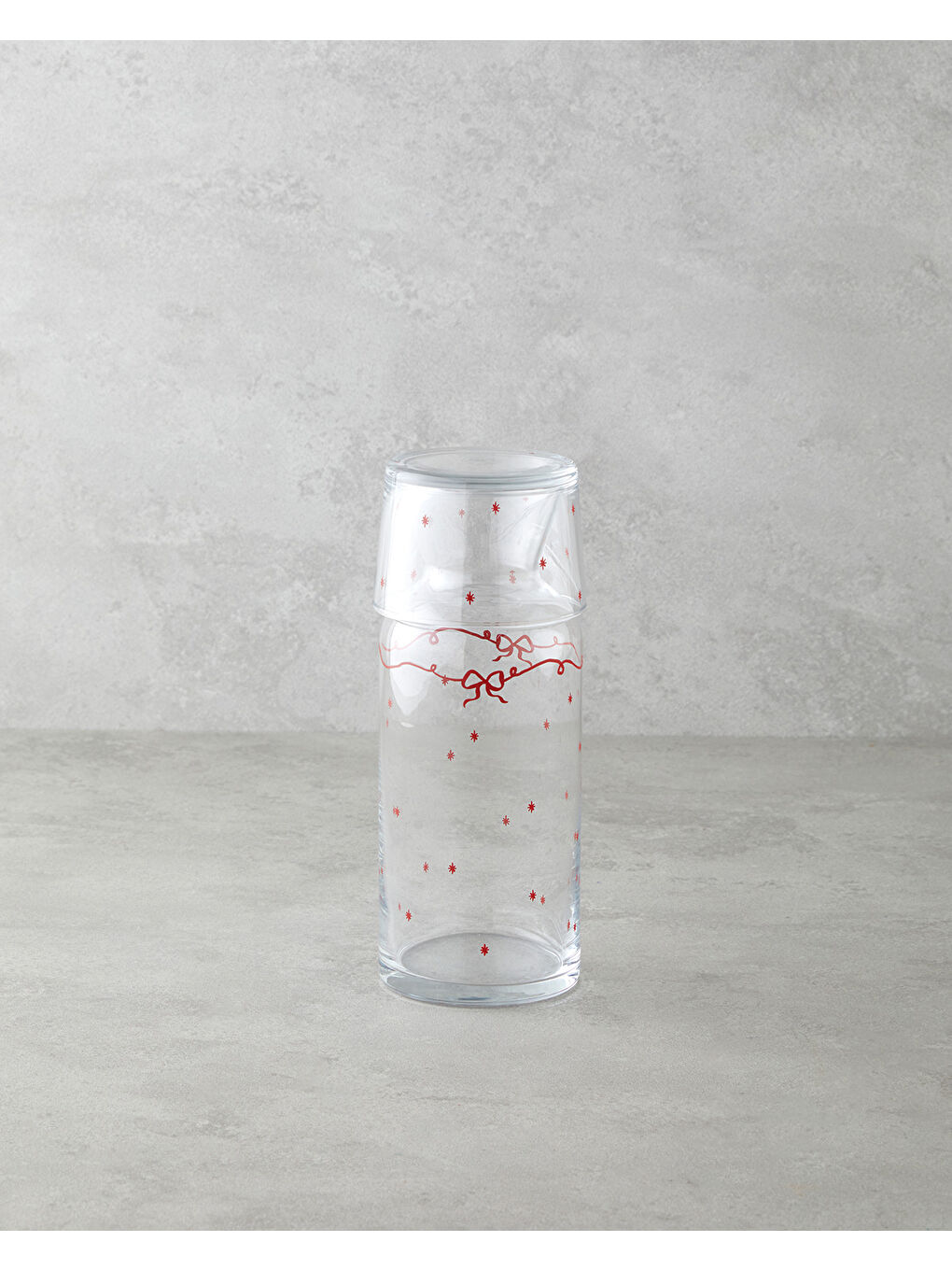 Ribbon Joy Cam Sürahi 700 Ml + 220 Ml Kırmızı