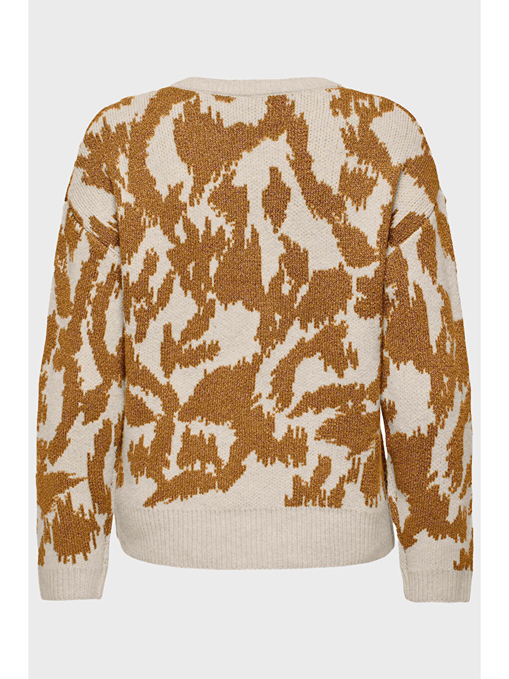 Kahverengi Onlgigi Pamuklu Regular Fit Bisiklet Yaka Kazak 15353238-2