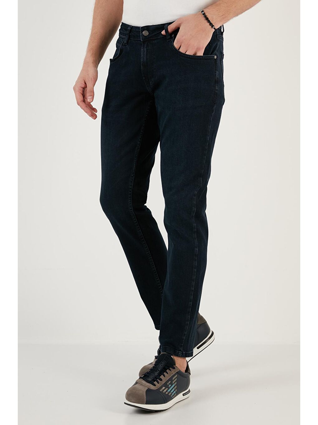 Buratti Lacivert Pamuklu Normal Bel Regular Fit Boru Paça Jeans 2210J59PARMA - 2