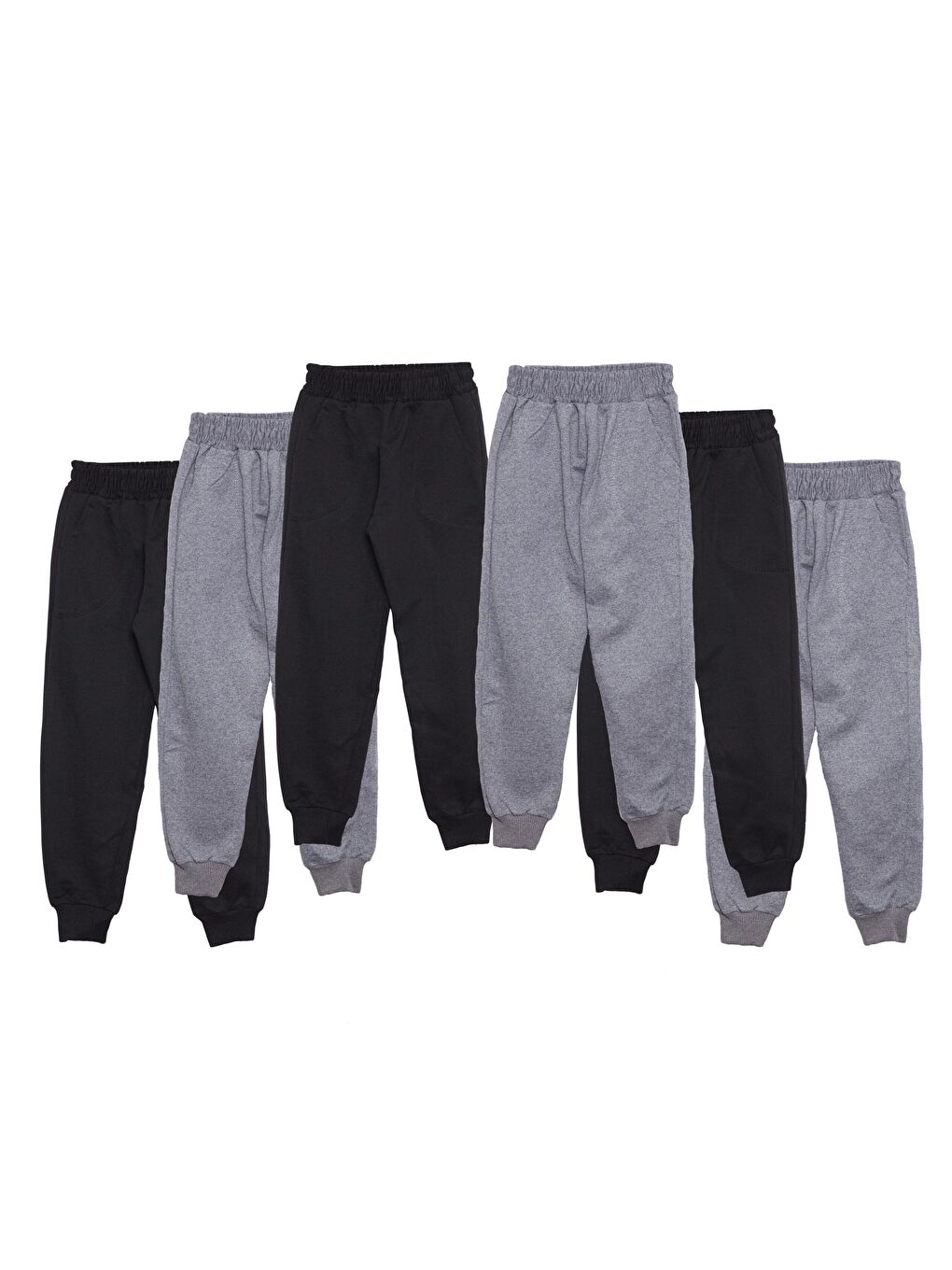 Siyah 6'li Basic Erkek Çocuk Eşofman Altı