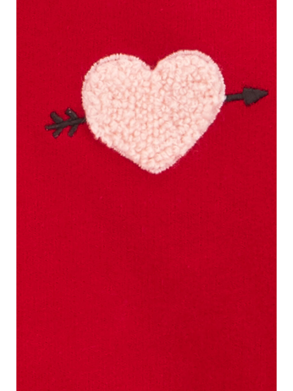 Kız Bebek 2'li Alt Üst Set Kırmızı-1