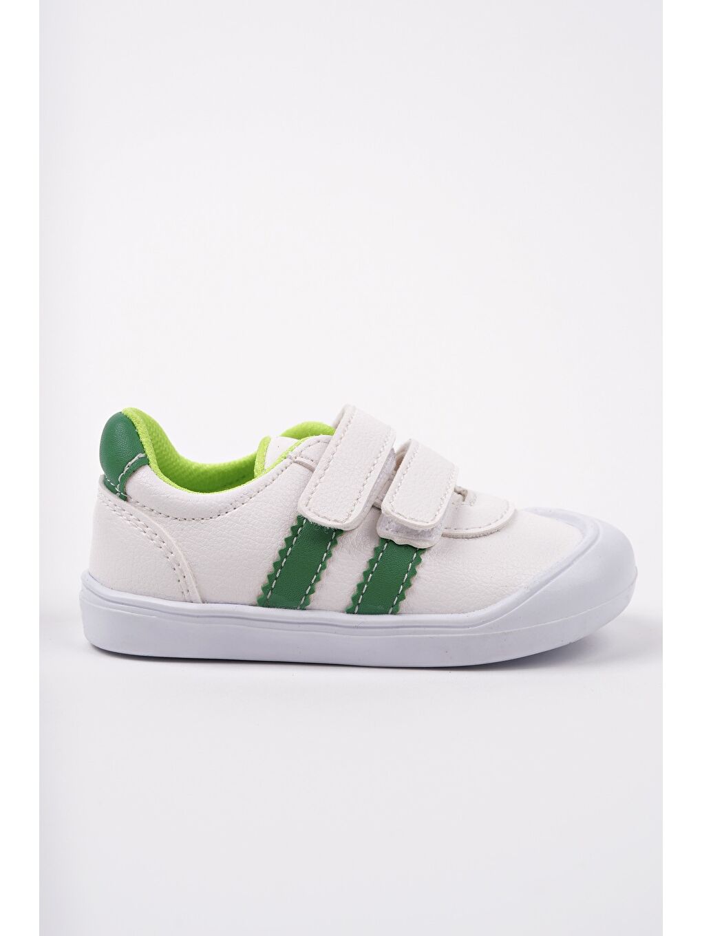 Beyaz TOFFY Cırtlı Günlük İlk Adım Bebek Spor Ayakkabı-1