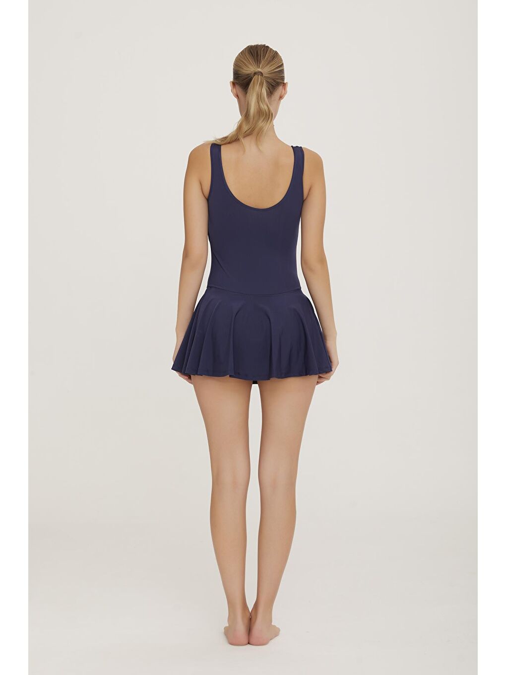 Sıfır Kol Mayo Yarı Kapalı Mayo Rune 3362 Koyu Lacivert-3