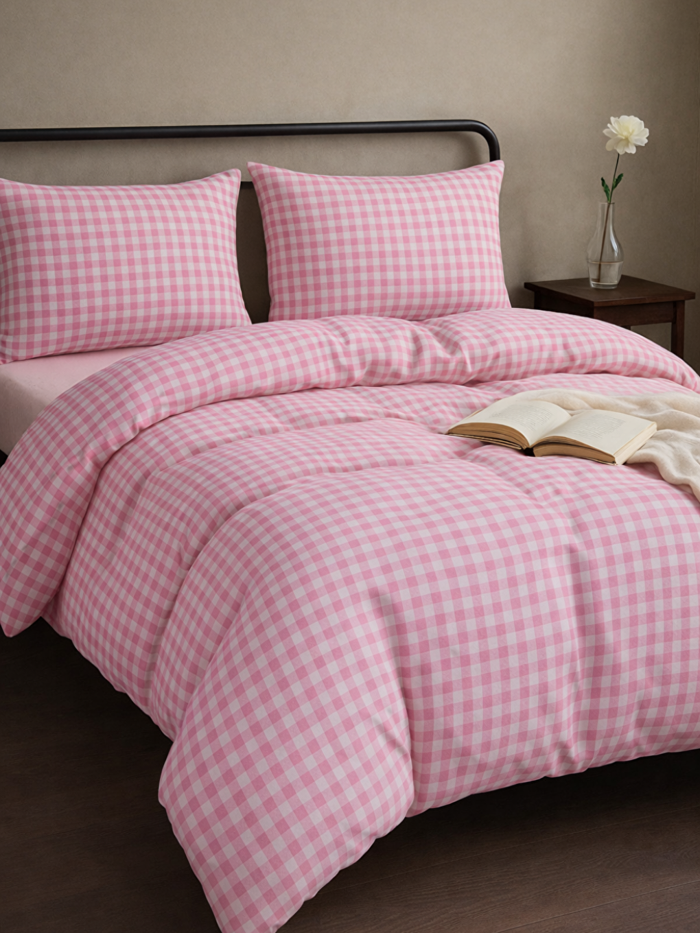 Ranforce Pembe Çift Kişilik Nevresim Takımı