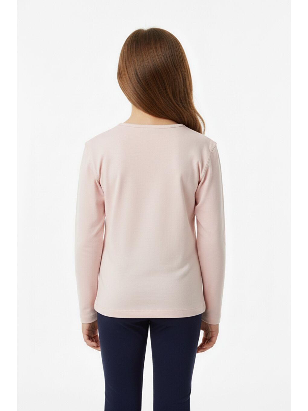 Pembe Kız Çocuk Baskılı Tişört-3