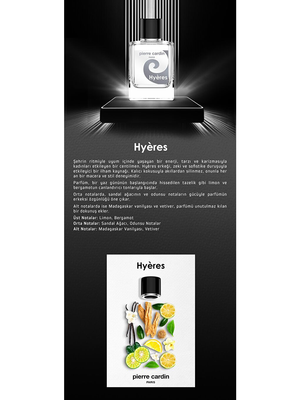 Pierre Cardin Renksiz Hyeres EDT 100 ml Erkek Parfüm PCCB000401 - 3