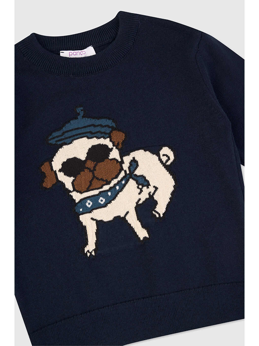 Lacivert Erkek Bebek Lacviert Triko Kazak-2