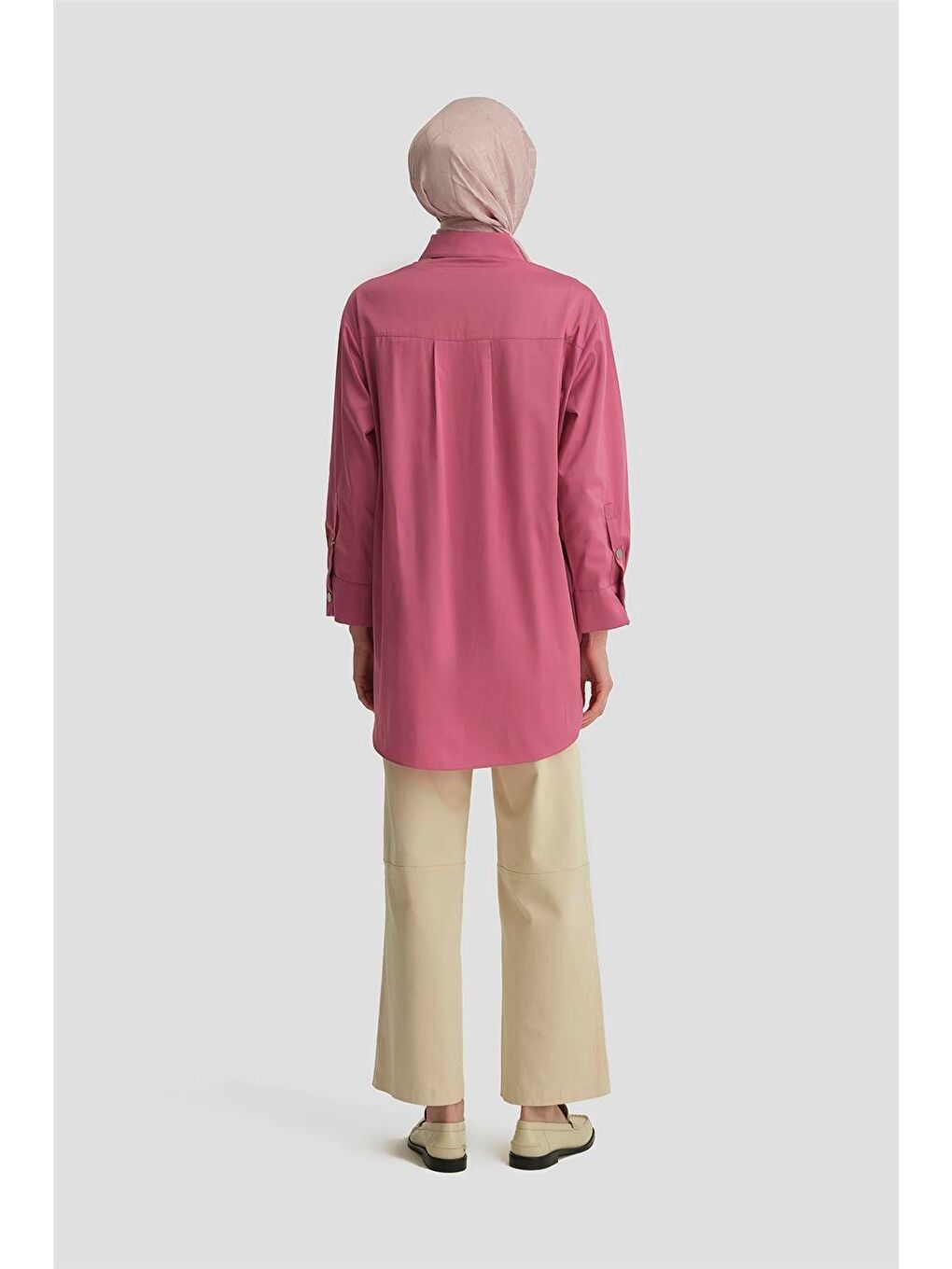 Pembe Varak Baskılı Tunik 25Y4601 Sümbül-4
