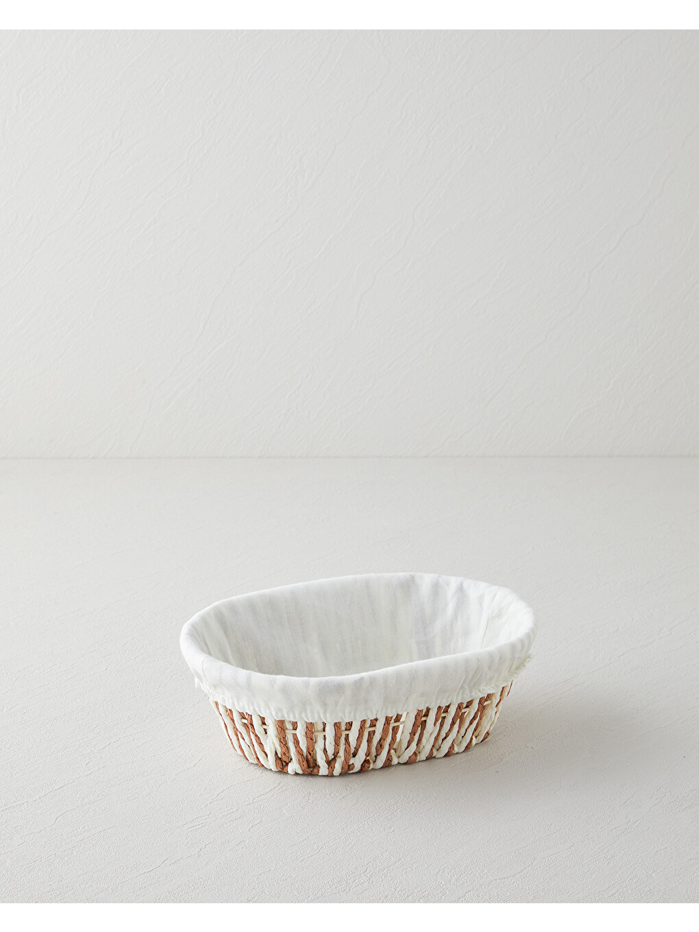 Ekru Navessa Kağıt Ekmek Sepeti 24x18x8 Cm Krem-1