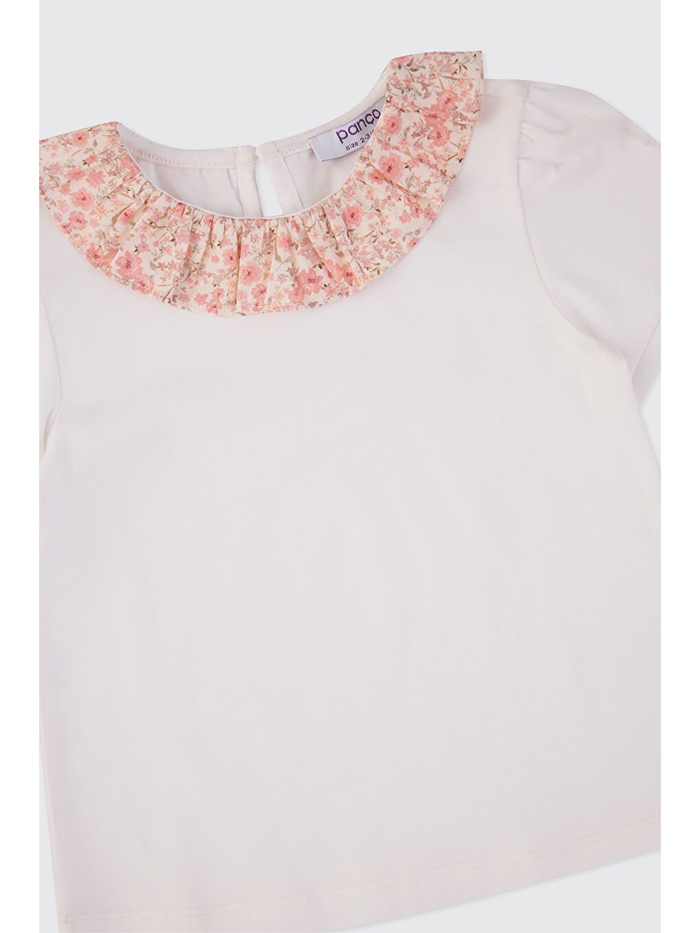 Kız Bebek Kısa Kollu Ekru Tişört-2