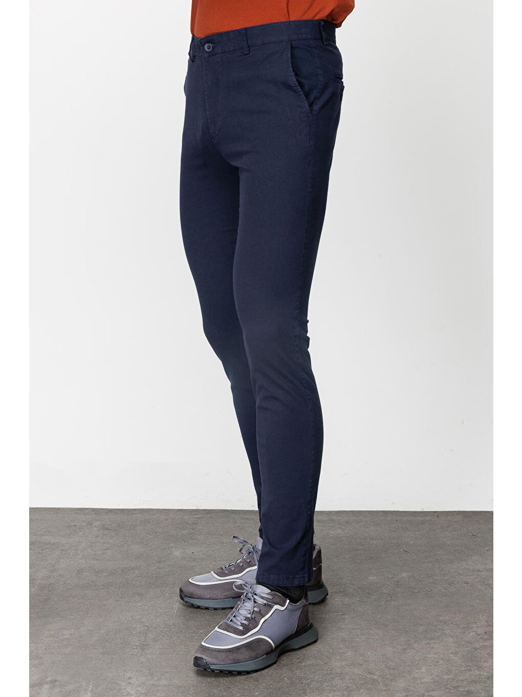 Erkek Açık Lacivert Dynamic Fit Pantolon-1