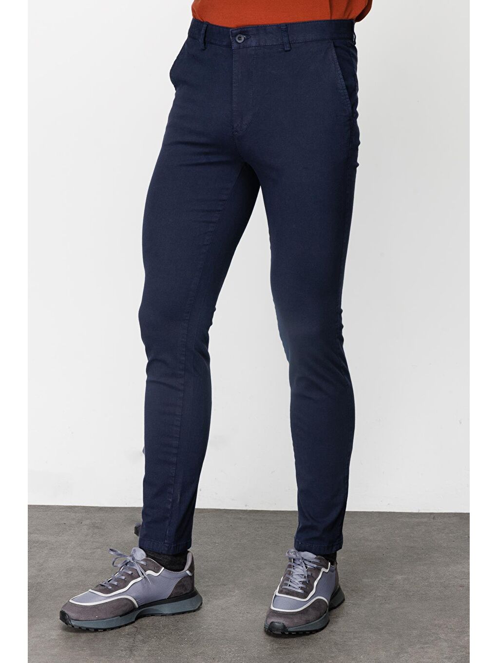 Erkek Açık Lacivert Dynamic Fit Pantolon-2