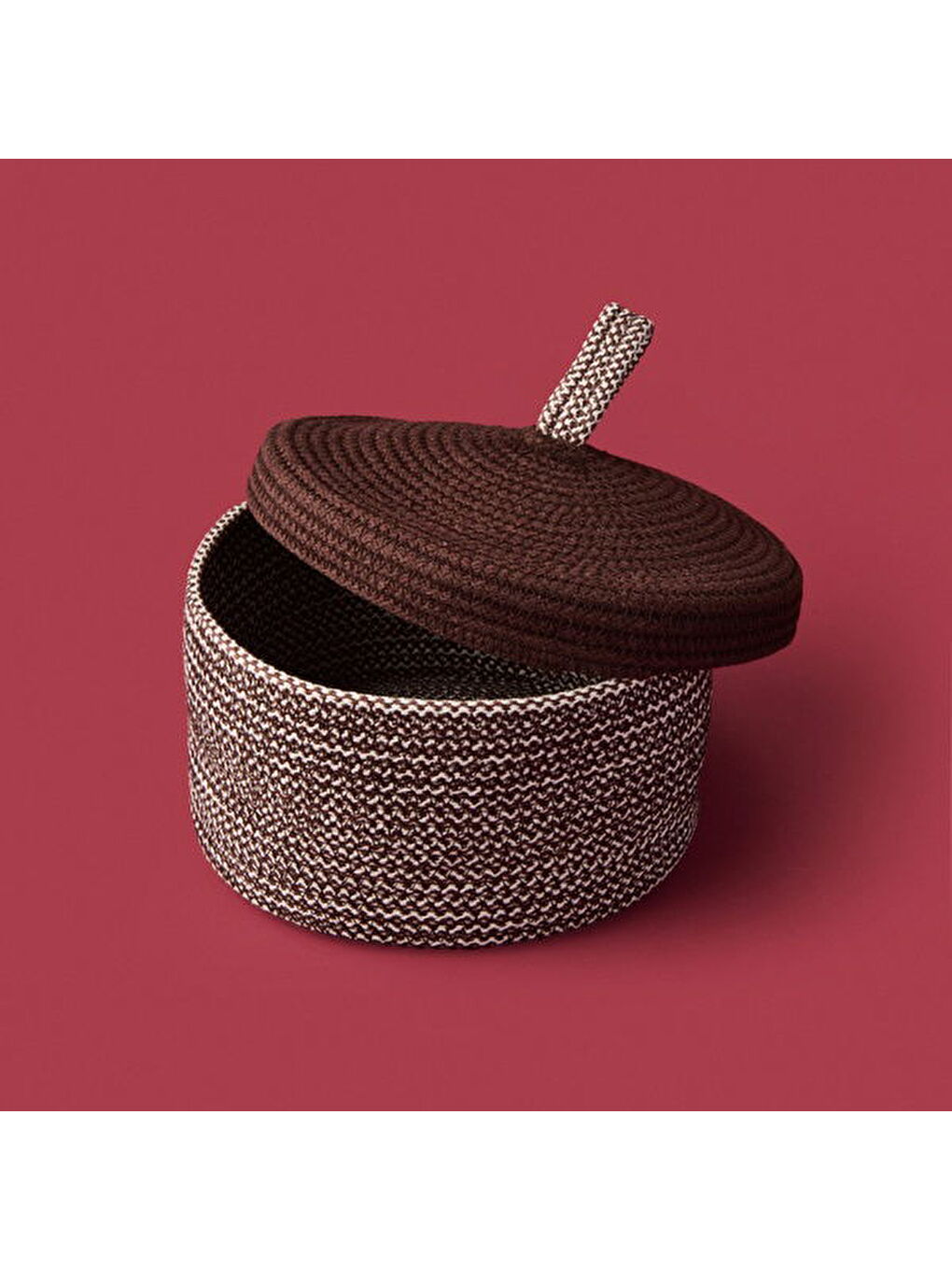 Earthy Hues Kapaklı Natürel Dekoratif Saklama Kutusu - Bej / Kahverengi - 20x10 cm-1