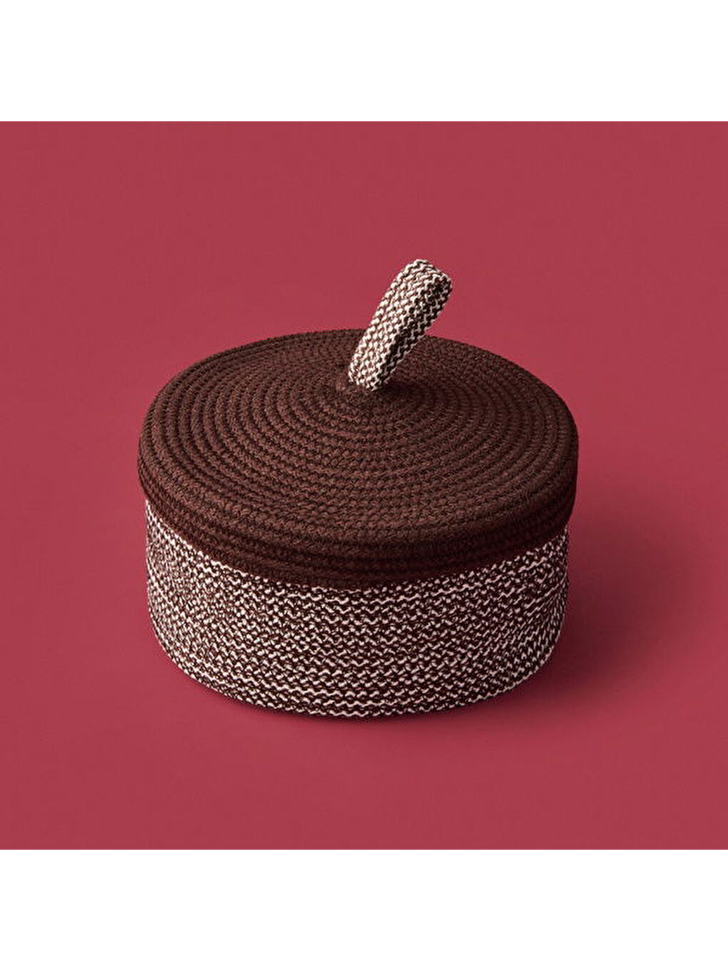 Earthy Hues Kapaklı Natürel Dekoratif Saklama Kutusu - Bej / Kahverengi - 20x10 cm-3