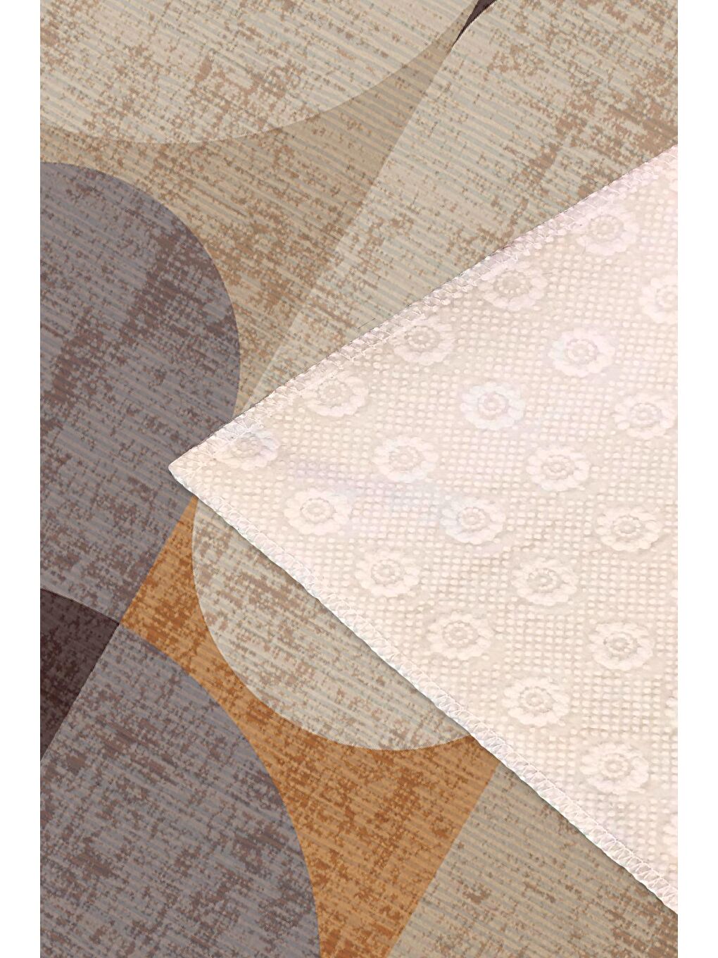 Kahverengi Dekoratif Özel Tasarım Modern Halı 120x180 cm-3