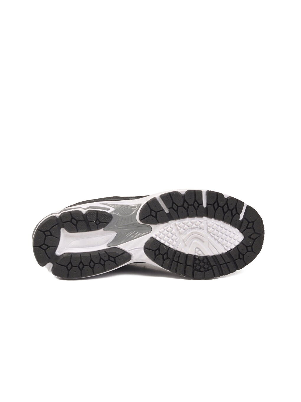 Siyah Beyaz Fileli Hafif Esnek Hafızalı Taban Unisex Spor Ayakkabı Ruth G-4