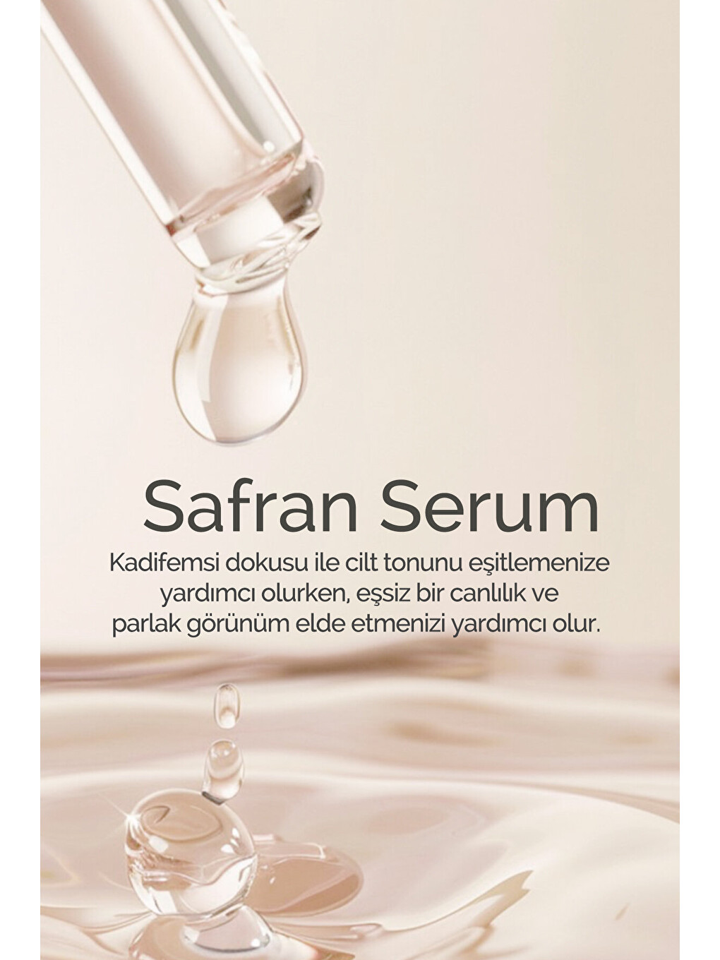 Çayır Gülü Özlü 3 Etkili Serum: Nemlendirici, Ton Eşitleyici & Canlandırıcı Safran Serum 30ml-5