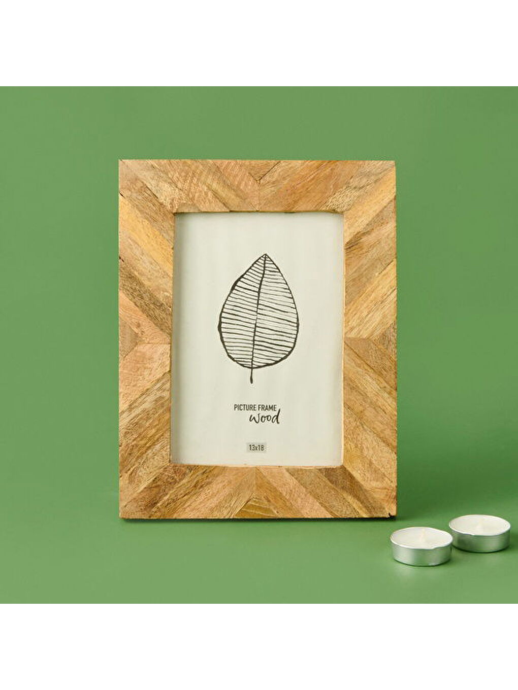 Beyaz Manga Fotoğraf Çerçevesi - Bej - 13x18 cm-1