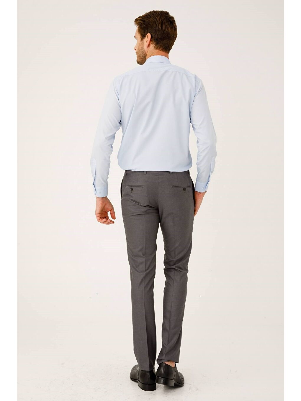 Gri Erkek Duman  / Rahat Kalıp Pantolon-1