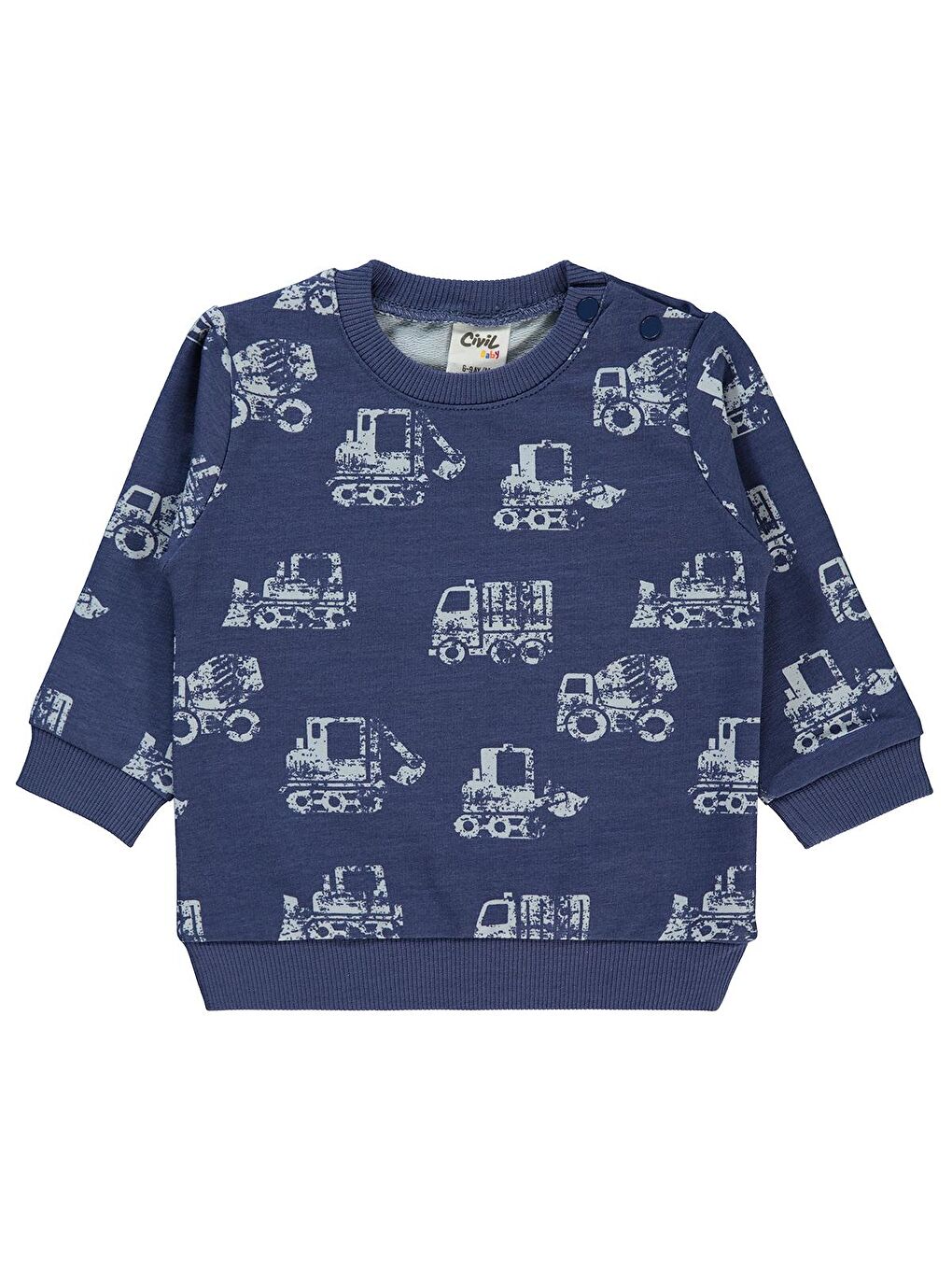 Civil İndigo Baby Erkek Bebek Sweatshirt 6-18 Ay İndigo