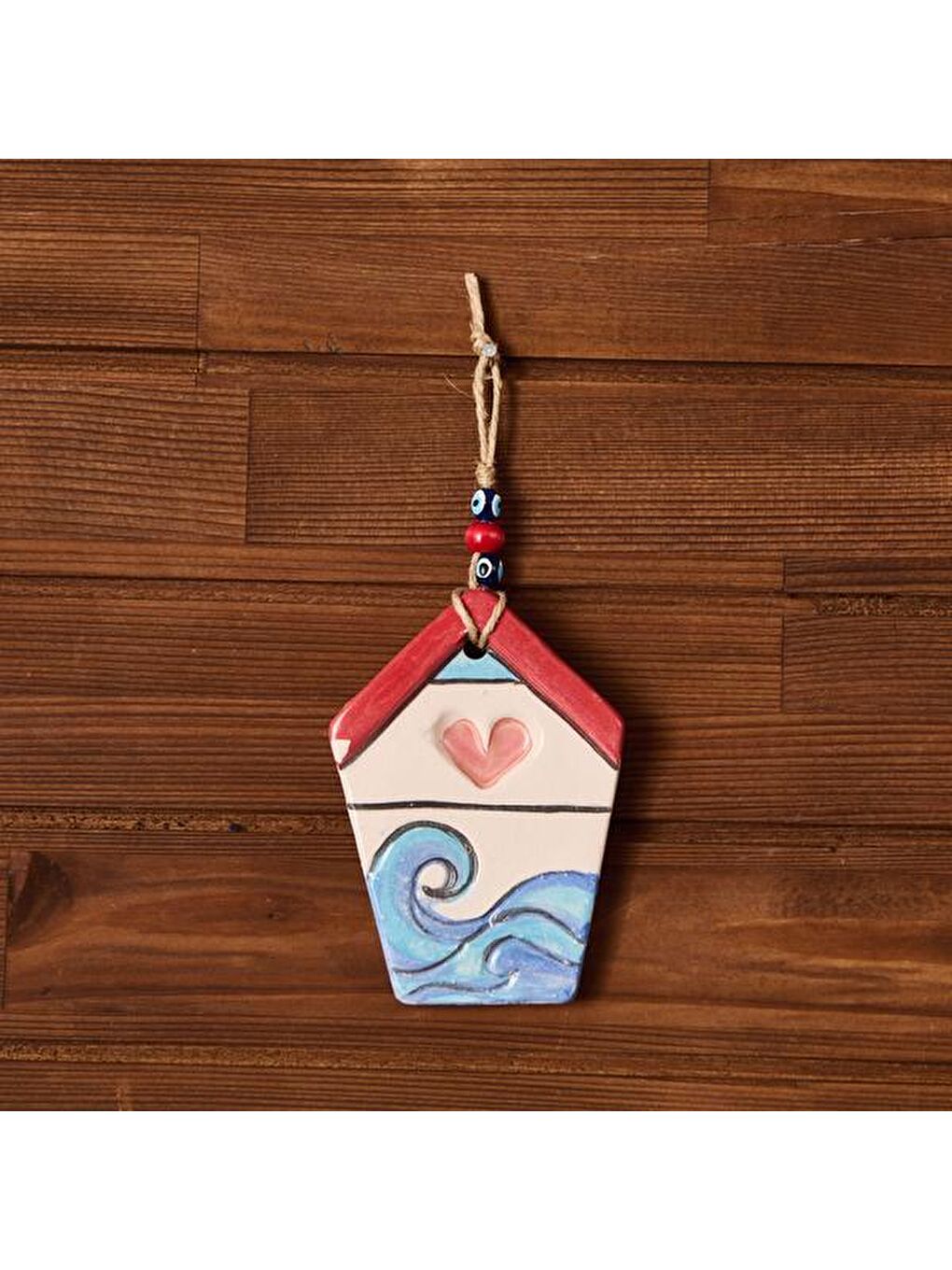 Karışık Yazlık Ev Duvar Süsü - Renkli - 12 cm