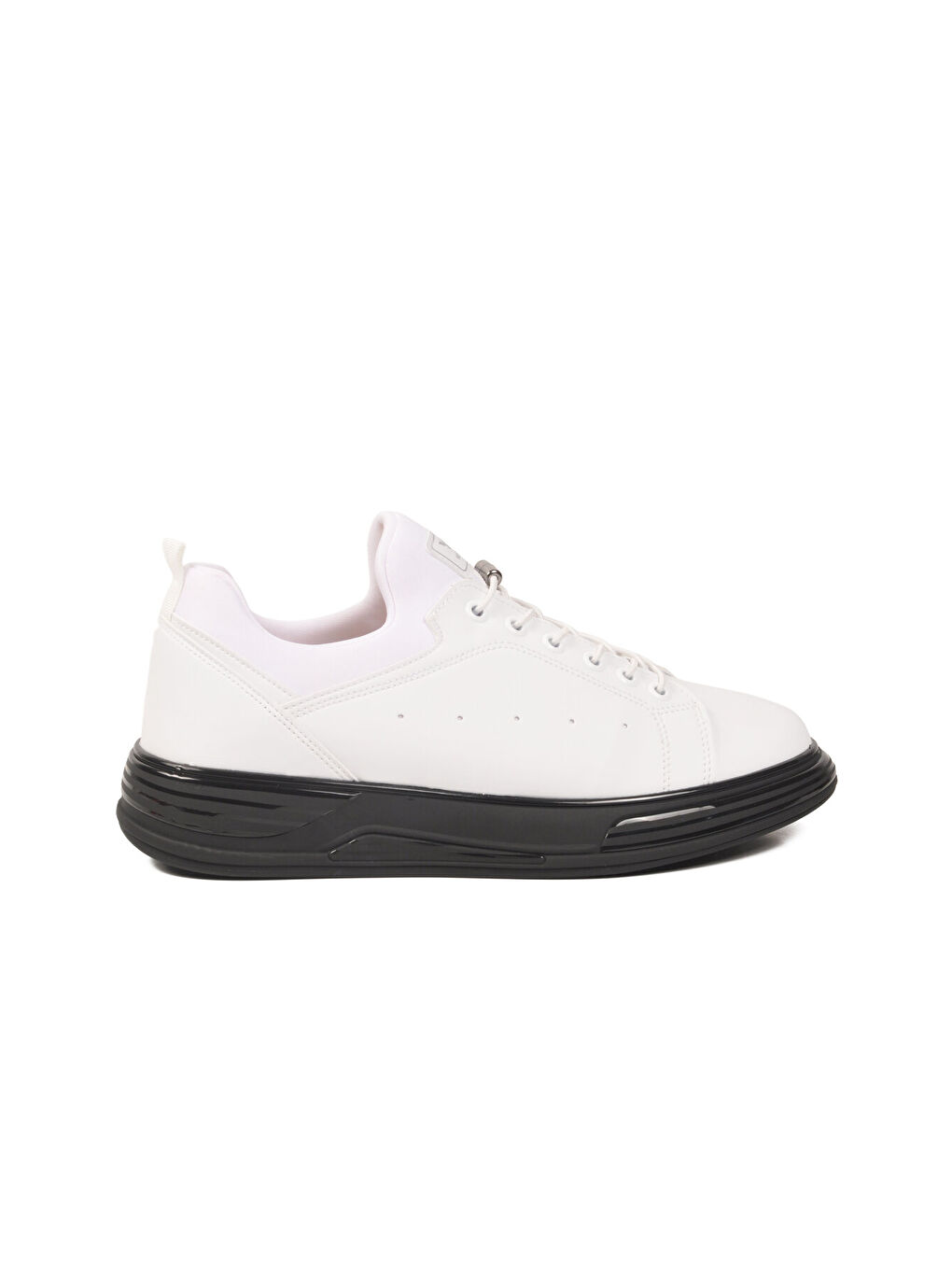 Beyaz Lastik Bağcıklı Erkek Sneaker Balase M-1