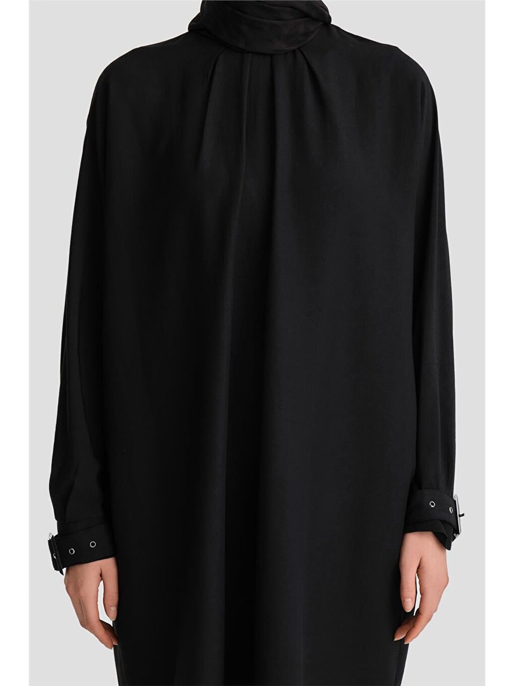 Kolu Tokalı Tunik 24K4314 Siyah-4