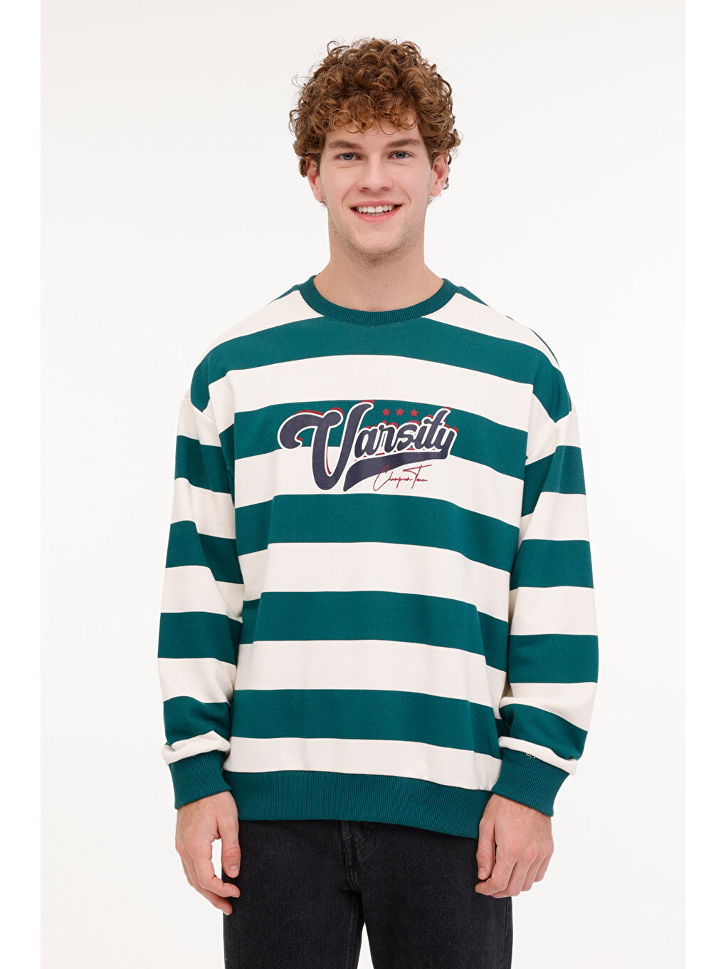 Kinetix Mor ML NORRIS 16CTY104 4PR Yeşil Erkek Sweatshirt