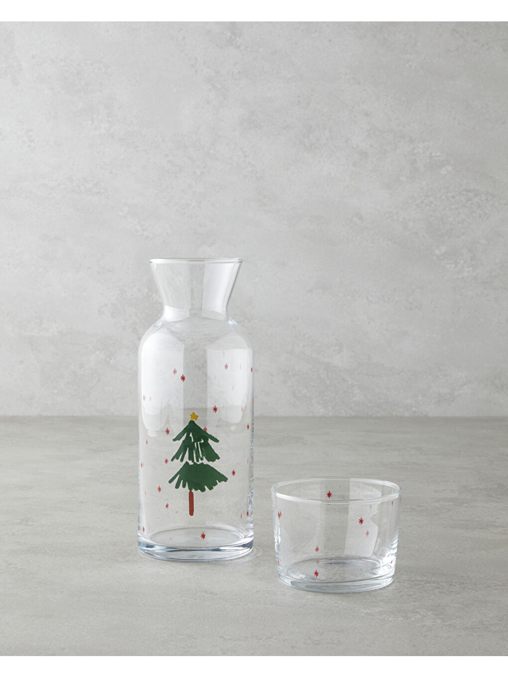 Winter Pine Cam Sürahi 700 Ml + 220 Ml Yeşil-1