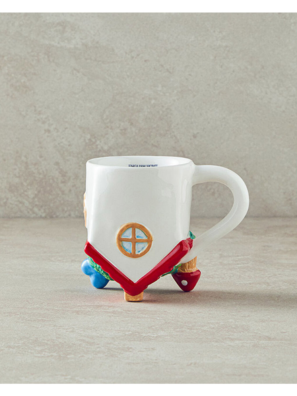 Beyaz Flowery Home Dolomite Yılbaşı Kupa 200 ml Renkli-1