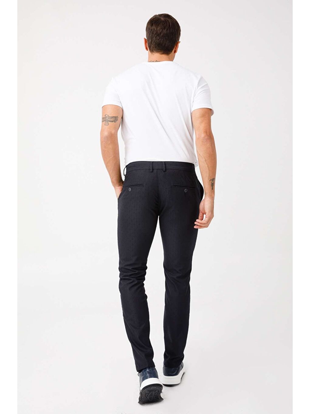 Erkek Siyah  / Rahat Kalıp Pantolon-1