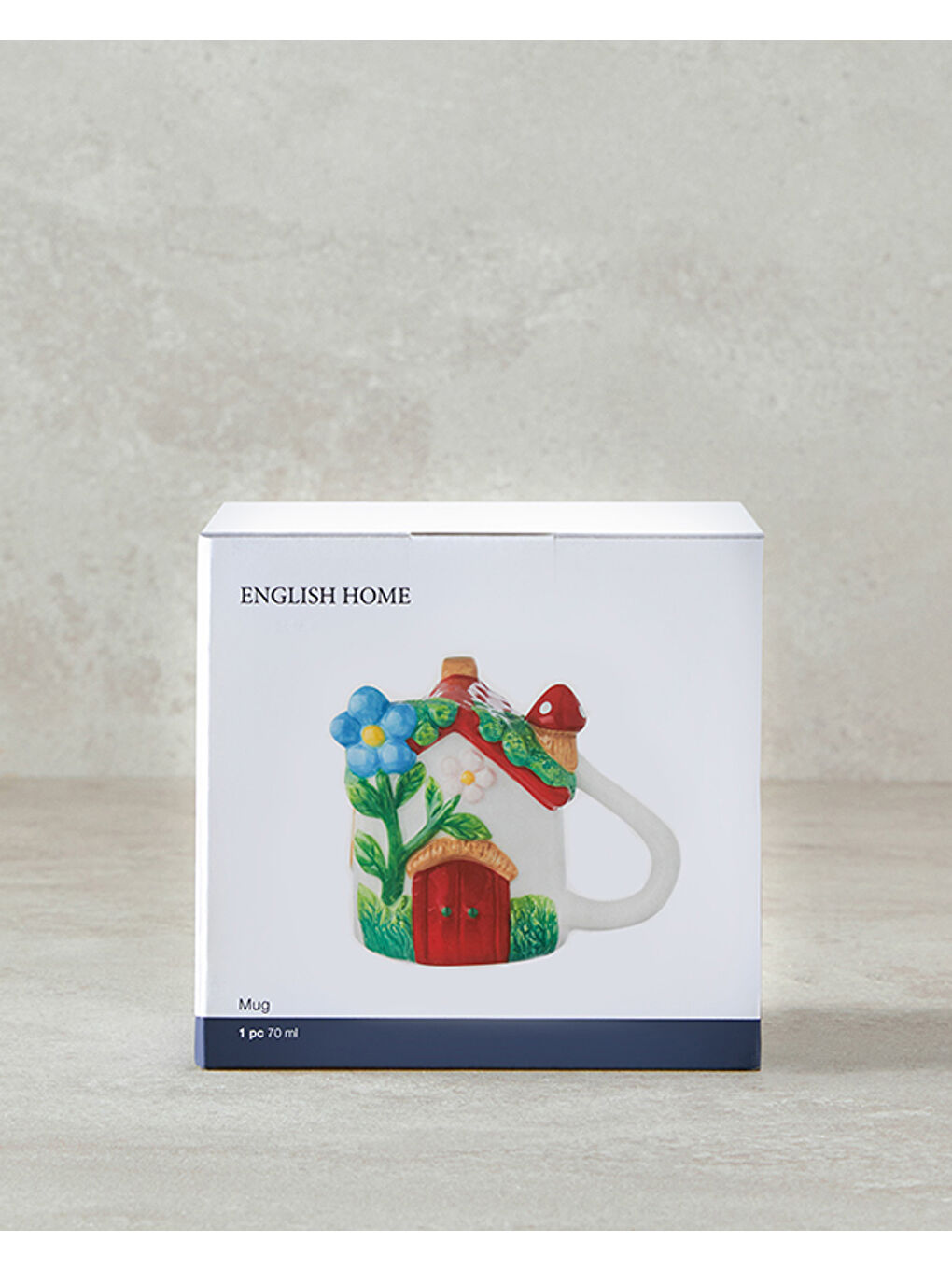 Beyaz Flowery Home Dolomite Yılbaşı Kupa 200 ml Renkli-4