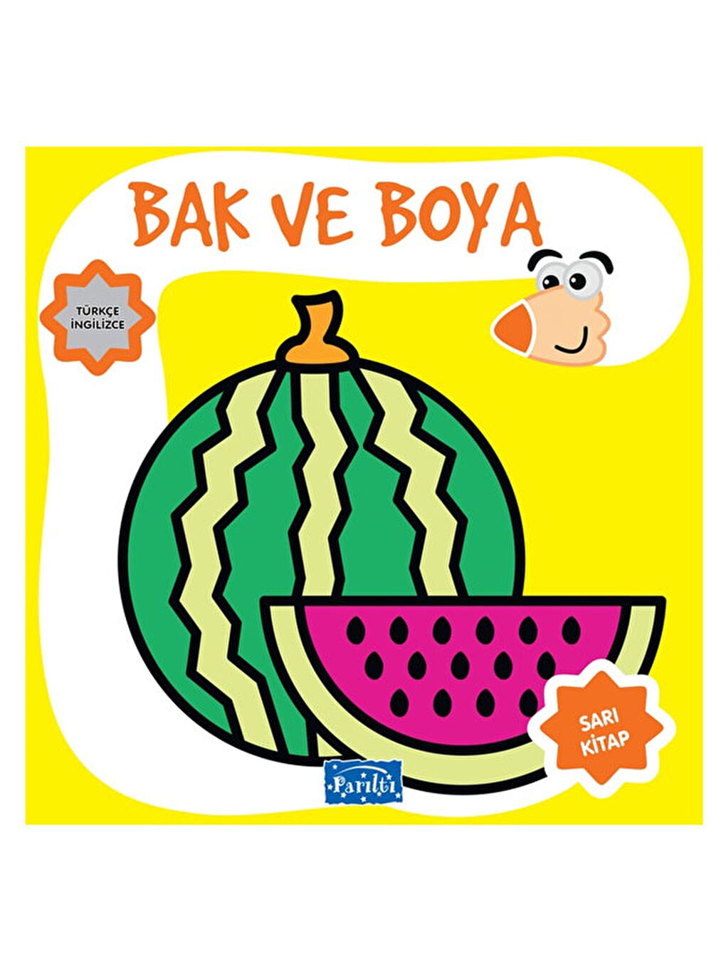 Bak ve Boya Türkçe İngilizce Sarı Kitap