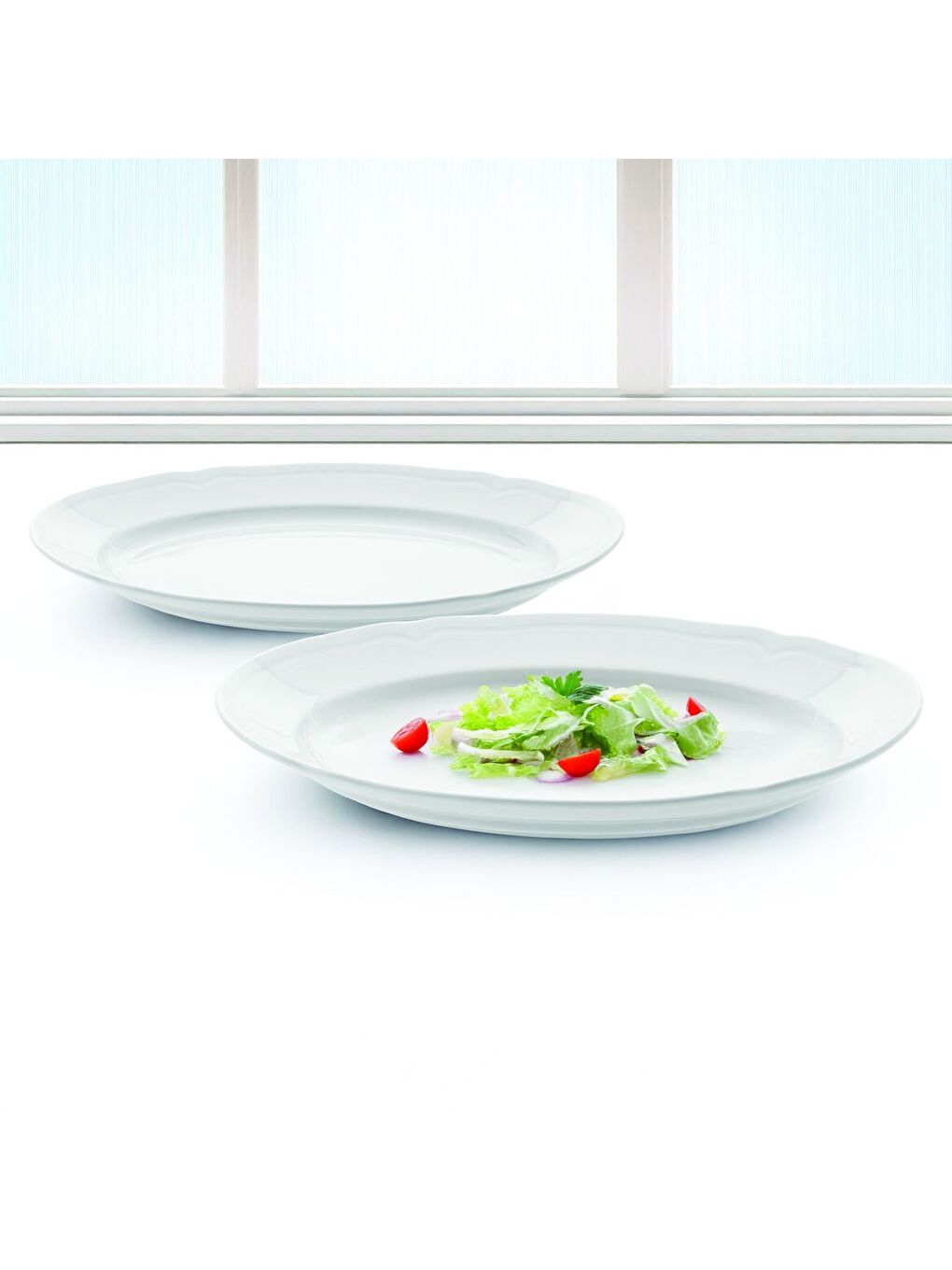 GÜRAL PORSELEN Ekru Venedik 2 Parça 21 Cm Kayık Tabak - 1
