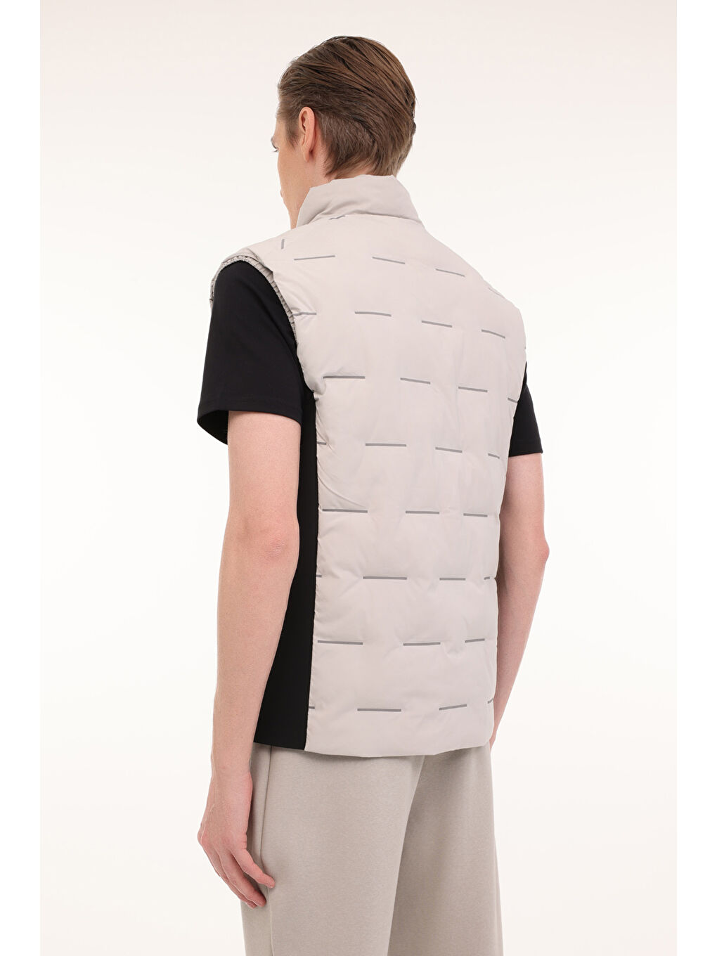 Gri ML BEKSY 4AFW-82 4PR Taş Rengi Erkek Yelek-1