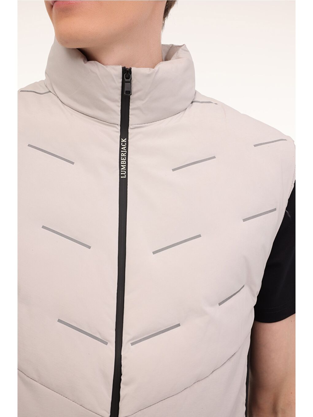 Gri ML BEKSY 4AFW-82 4PR Taş Rengi Erkek Yelek-3